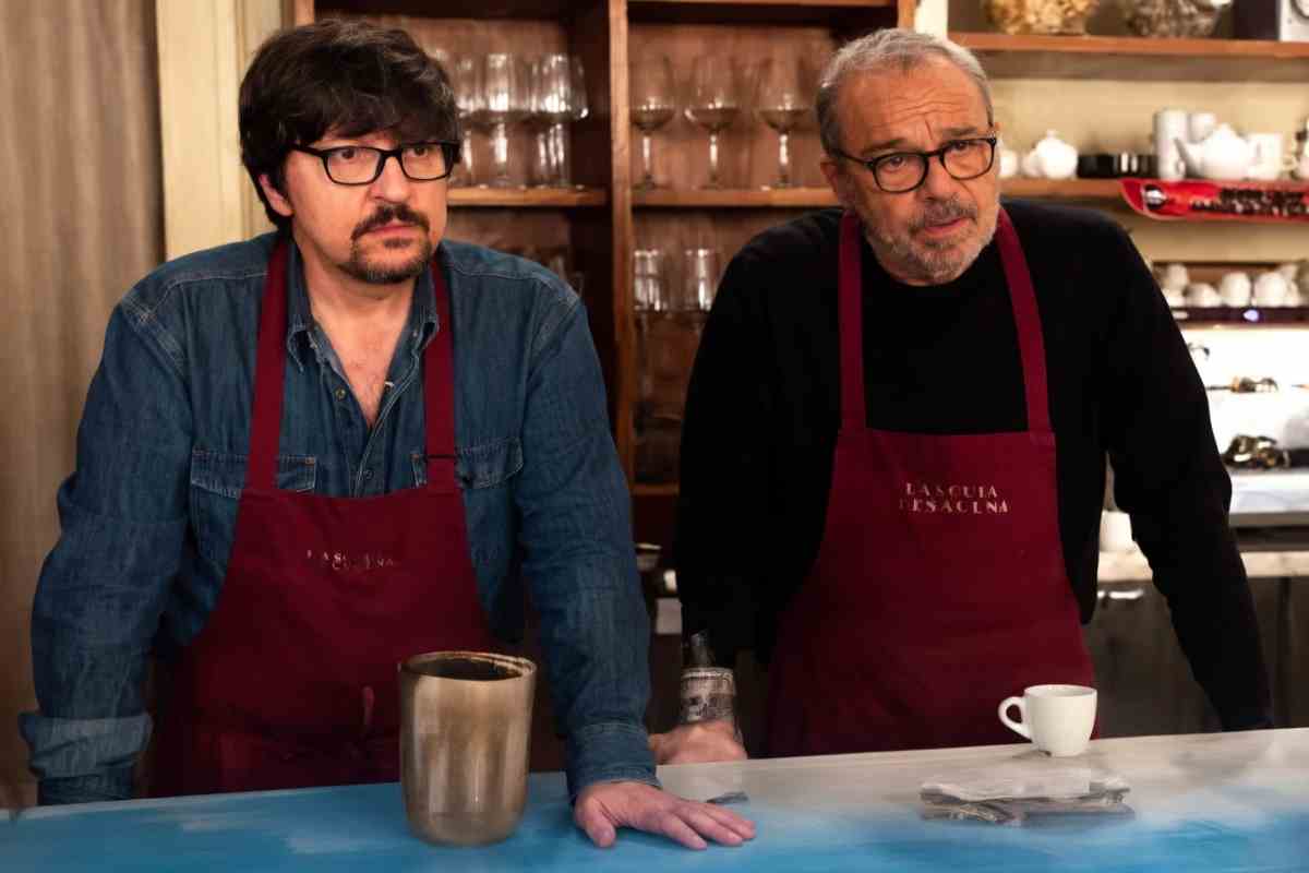 Ricky Memphis e Claudio Amendola in una puntata de I Cesaroni