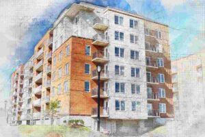 rappresentazione grafica di un condominio