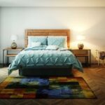 camera da letto con arredamento retrò